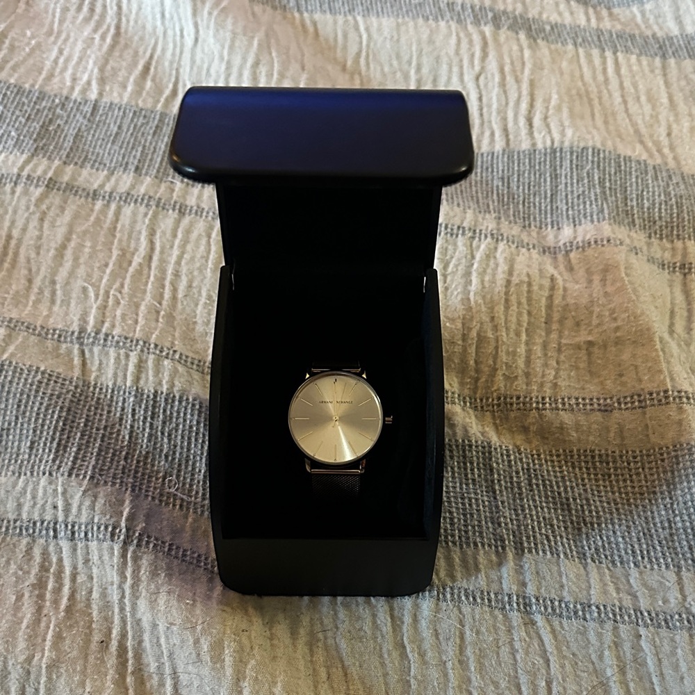 Gold Armani Exchange Watch in Original Box